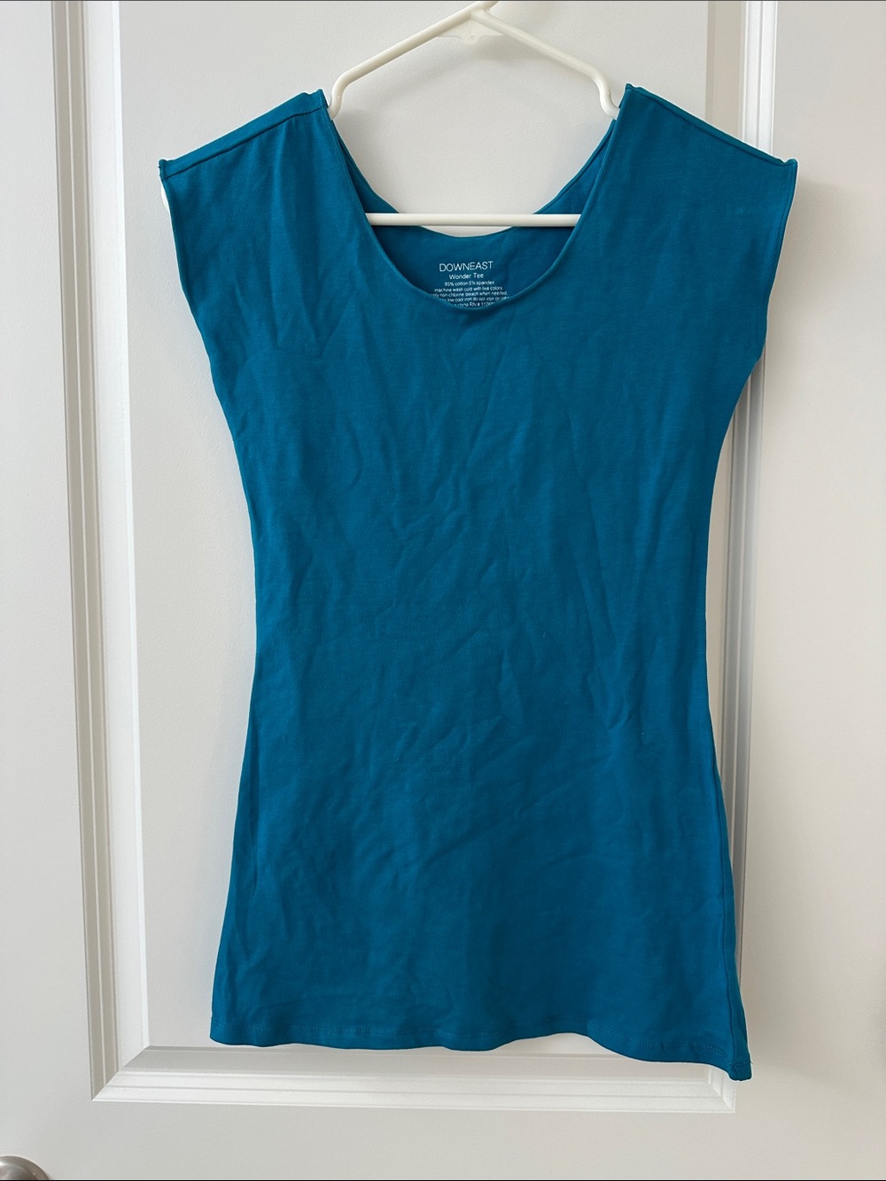 DownEast Teal Scoop Neck Tank Top